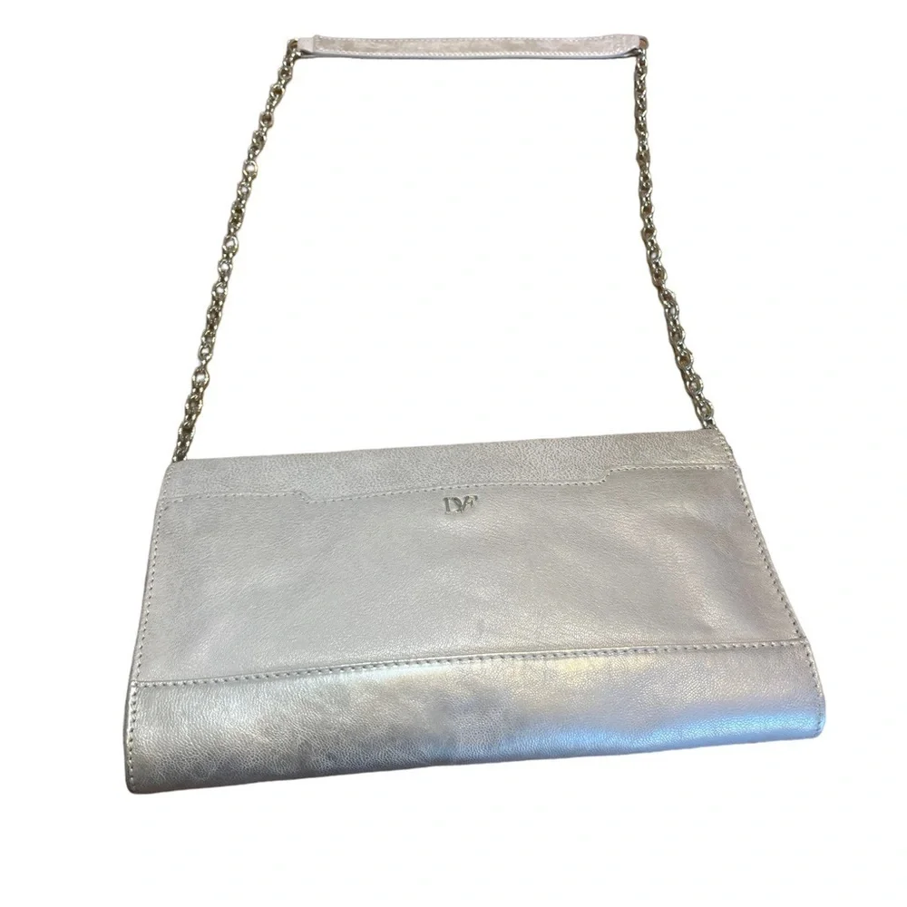 NWT Diane Von Furstenberg leather crossbody bag converts to cutch. - Picture 6 of 14